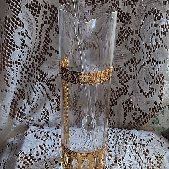 Vintage MCM Martini Pitcher With Glass Stirrer Culver Antigua - Picture 5 of 13